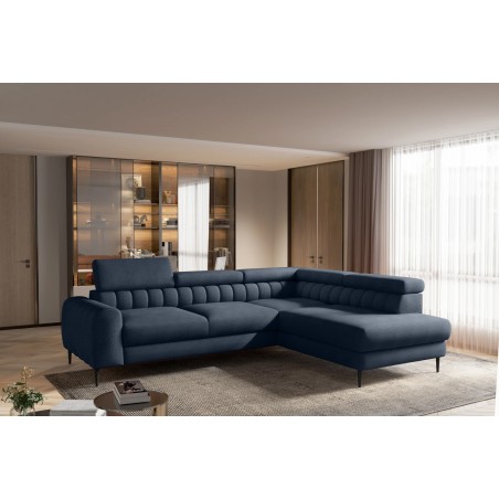 Narożnik NAVAS L z funkcją spania tkanina Promocyjna CURIO 78 WERSAL