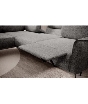 Narożnik STORM L układ L Lewostronny z funkcją regulacji oparcia i wysuwu podnóżka WERSAL