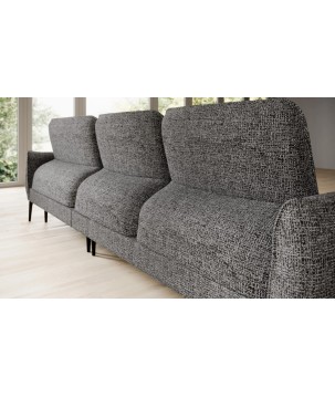 Narożnik STORM S układ L Lewostronny z funkcją regulacji oparcia i wysuwu podnóżka WERSAL