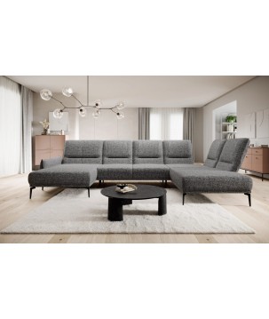 Narożnik STORM XL układ U Prawostronny z funkcją regulacji oparcia i wysuwu podnóżka WERSAL