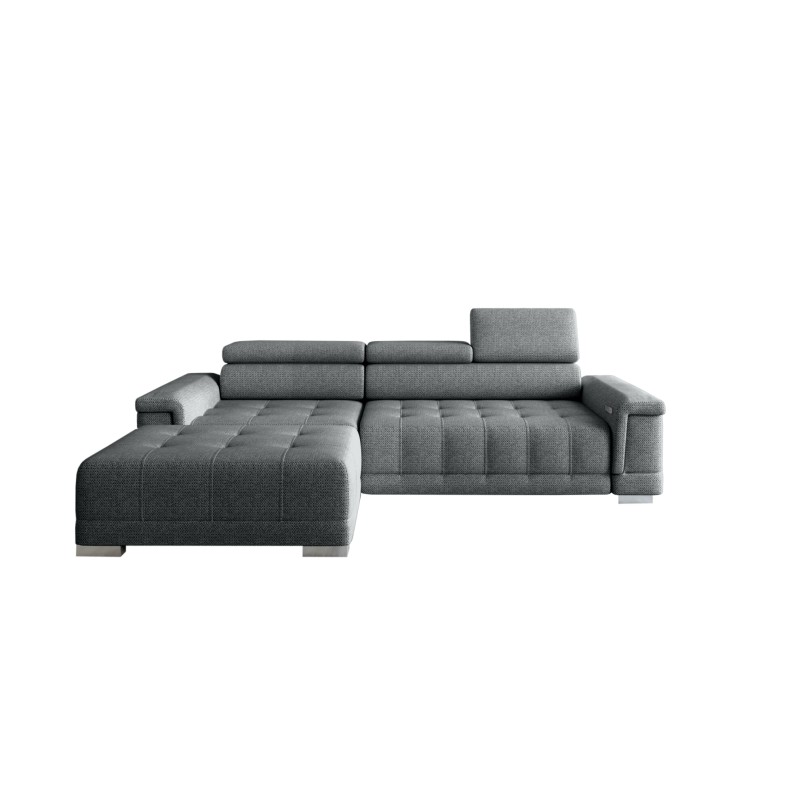 Narożnik CAMPO S z elektryczną regulacją siedziska Lewostronny w tkaninie MEMPHIS 06 WERSAL