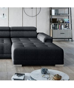 Narożnik CAMPO S z elektryczną regulacją siedziska Prawostronny w tkaninie MEMPHIS 20 WERSAL