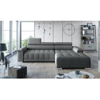 Narożnik CAMPO S z elektryczną regulacją siedziska Prawostronny w tkaninie MEMPHIS 06 WERSAL