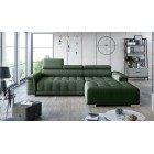 Narożnik CAMPO S z elektryczną regulacją siedziska Prawostronny w tkaninie MEMPHIS 12 WERSAL