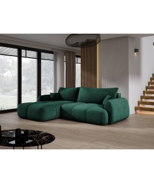 Narożnik COCO z funkcją spania poduszkami i pojemnikiem Cloud 39 DOMOHOME