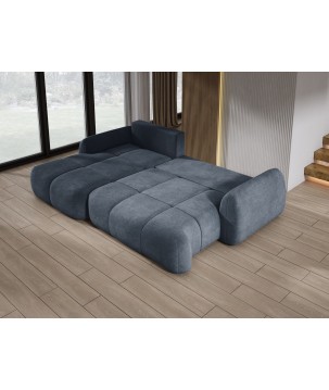 Narożnik COCO z funkcją spania poduszkami i pojemnikiem Cloud 97 DOMOHOME