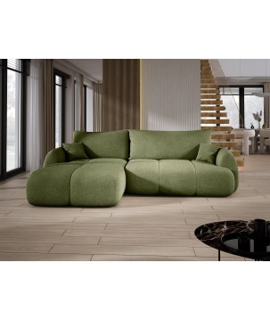 Narożnik COCO z funkcją spania poduszkami i pojemnikiem Now Or Never 38 DOMOHOME