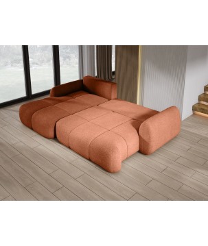 Narożnik COCO z funkcją spania poduszkami i pojemnikiem Now Or Never 56 DOMOHOME