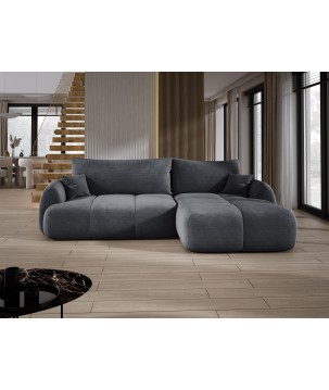 Narożnik COCO z funkcją spania poduszkami i pojemnikiem Cloud 91 DOMOHOME