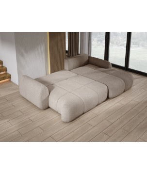 Narożnik COCO z funkcją spania poduszkami i pojemnikiem Now Or Never 16 DOMOHOME