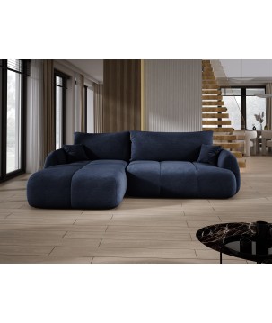 Narożnik COCO z funkcją spania poduszkami i pojemnikiem Cloud 79 DOMOHOME