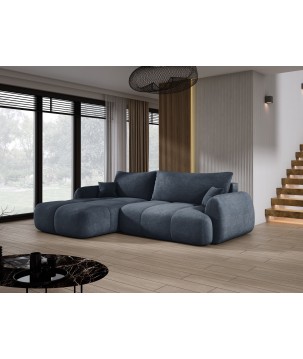 Narożnik COCO z funkcją spania poduszkami i pojemnikiem Cloud 97 DOMOHOME