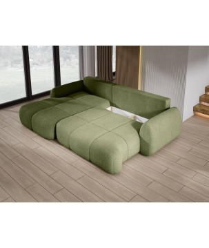 Narożnik COCO z funkcją spania poduszkami i pojemnikiem Now Or Never 38 DOMOHOME