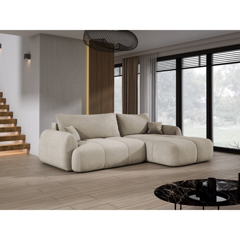 Narożnik COCO z funkcją spania poduszkami i pojemnikiem Cloud 03 DOMOHOME