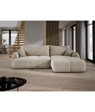 Narożnik COCO z funkcją spania poduszkami i pojemnikiem Cloud 03 DOMOHOME