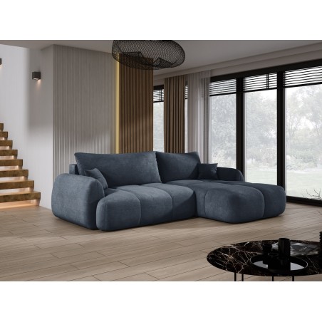 Narożnik COCO z funkcją spania poduszkami i pojemnikiem Cloud 97 DOMOHOME