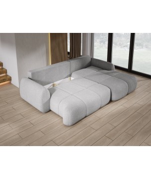 Narożnik COCO z funkcją spania poduszkami i pojemnikiem Now Or Never 83 DOMOHOME