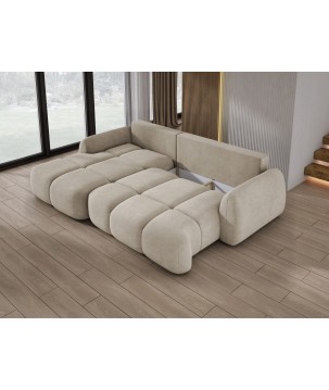 Narożnik COCO WIND z funkcją spania poduszkami i pojemnikiem CLOUD 03 WERSAL