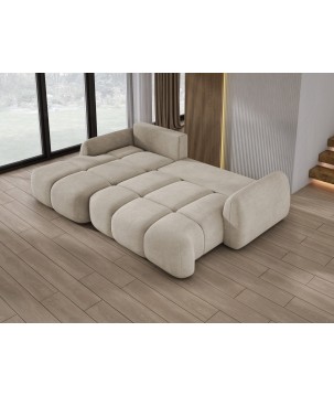 Narożnik COCO WIND z funkcją spania poduszkami i pojemnikiem CLOUD 03 WERSAL