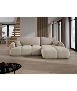 Narożnik COCO WIND z funkcją spania poduszkami i pojemnikiem CLOUD 03 WERSAL