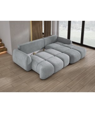 Narożnik COCO WIND z funkcją spania poduszkami i pojemnikiem CLOUD 81 WERSAL