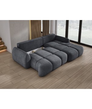 Narożnik COCO WIND z funkcją spania poduszkami i pojemnikiem CLOUD 91 WERSAL