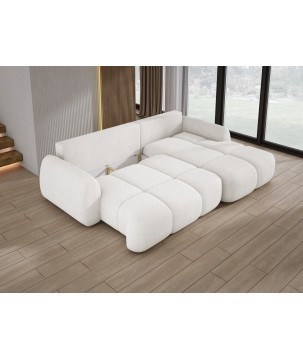 Narożnik COCO WIND z funkcją spania poduszkami i pojemnikiem NOW OR NEVER 01 WERSAL