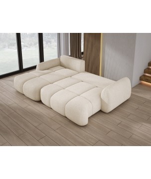 Narożnik COCO WIND z funkcją spania poduszkami i pojemnikiem NOW OR NEVER 02 WERSAL