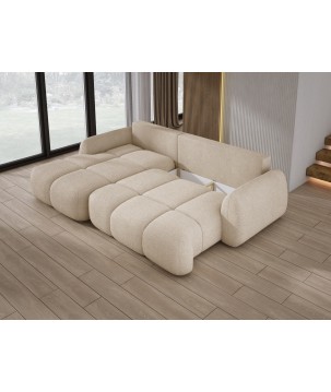 Narożnik COCO WIND z funkcją spania poduszkami i pojemnikiem NOW OR NEVER 06 WERSAL