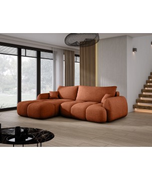 Narożnik COCO WIND z funkcją spania poduszkami i pojemnikiem NOW OR NEVER 56 WERSAL