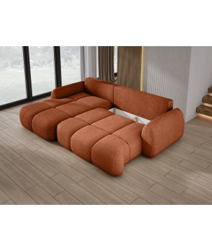 Narożnik COCO WIND z funkcją spania poduszkami i pojemnikiem NOW OR NEVER 56 WERSAL