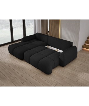 Narożnik COCO WIND z funkcją spania poduszkami i pojemnikiem NOW OR NEVER 100 WERSAL