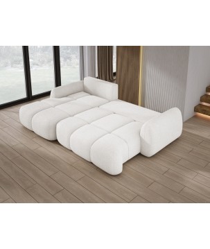 Narożnik COCO WIND z funkcją spania poduszkami i pojemnikiem NOW OR NEVER 01 WERSAL