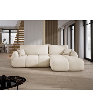 Narożnik COCO WIND z funkcją spania poduszkami i pojemnikiem NOW OR NEVER 02 WERSAL