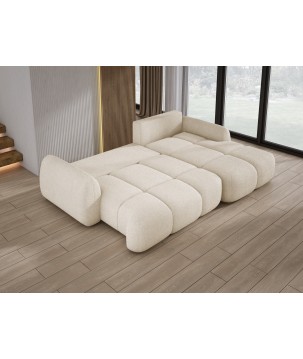 Narożnik COCO WIND z funkcją spania poduszkami i pojemnikiem NOW OR NEVER 02 WERSAL