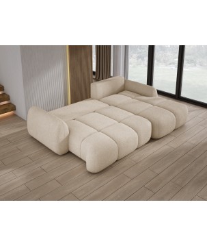 Narożnik COCO WIND z funkcją spania poduszkami i pojemnikiem NOW OR NEVER 06 WERSAL