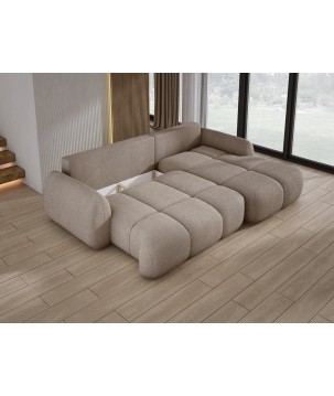 Narożnik COCO WIND z funkcją spania poduszkami i pojemnikiem NOW OR NEVER 16 WERSAL