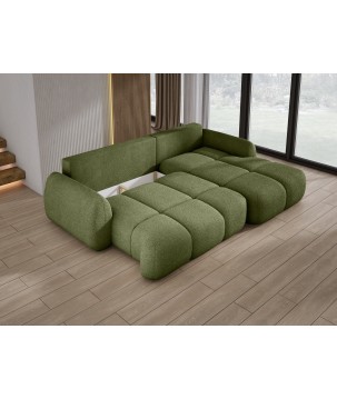 Narożnik COCO WIND z funkcją spania poduszkami i pojemnikiem NOW OR NEVER 38 WERSAL