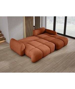 Narożnik COCO WIND z funkcją spania poduszkami i pojemnikiem NOW OR NEVER 56 WERSAL