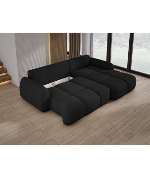 Narożnik COCO WIND z funkcją spania poduszkami i pojemnikiem NOW OR NEVER 100 WERSAL