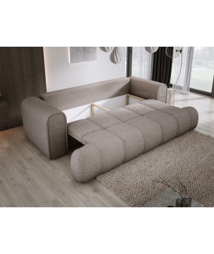 Sofa COCO z funkcja spania i pojemnikiem PIASKOWY ANTHOLOGY 06