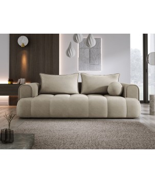 Sofa COCO z funkcja spania i pojemnikiem BEŻOWY CLOUD 03