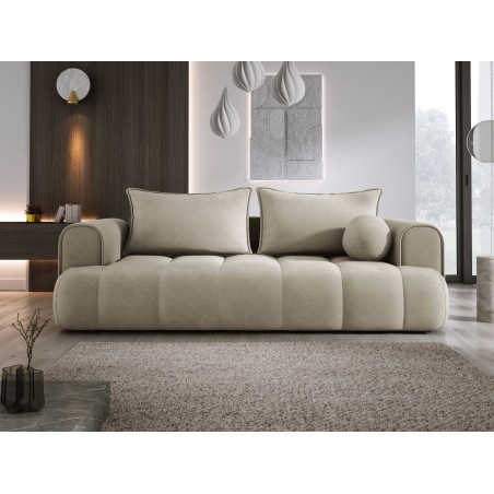 Sofa COCO z funkcja spania i pojemnikiem BEŻOWY CLOUD 03