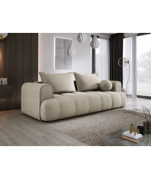 Sofa COCO z funkcja spania i pojemnikiem BEŻOWY CLOUD 03