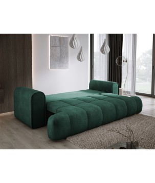 Sofa COCO z funkcja spania i pojemnikiem ZIELONY CLOUD 39