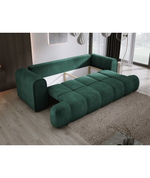 Sofa COCO z funkcja spania i pojemnikiem ZIELONY CLOUD 39