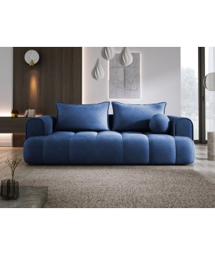Sofa COCO z funkcja spania i pojemnikiem NIEBIESKI CLOUD 74