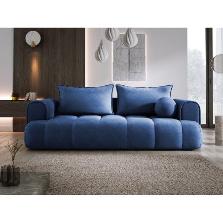 Sofa COCO z funkcja spania i pojemnikiem NIEBIESKI CLOUD 74