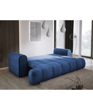 Sofa COCO z funkcja spania i pojemnikiem NIEBIESKI CLOUD 74