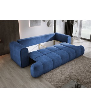Sofa COCO z funkcja spania i pojemnikiem NIEBIESKI CLOUD 74